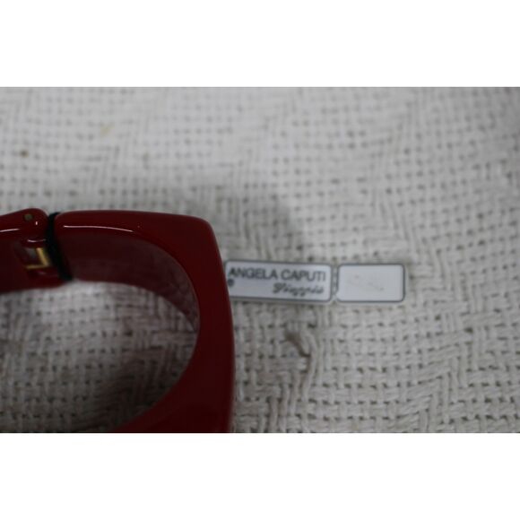 Angela Caputi Red Resin Bracelet (Pre-Owned With Tag) - Picture 2 of 4
